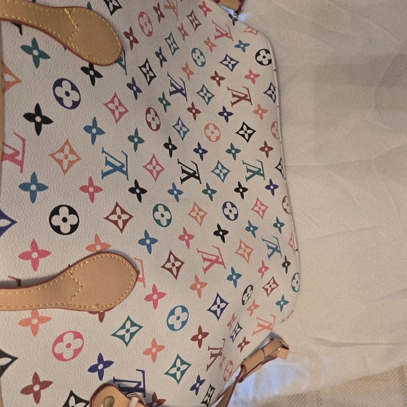 Neverfull Colorful Monogram Canvas Bag - Picture 4 of 9